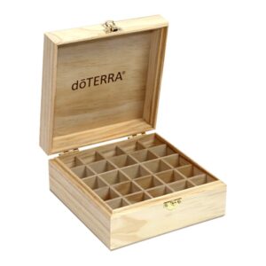 Дървена кутия doTERRA за 25 етерични масла